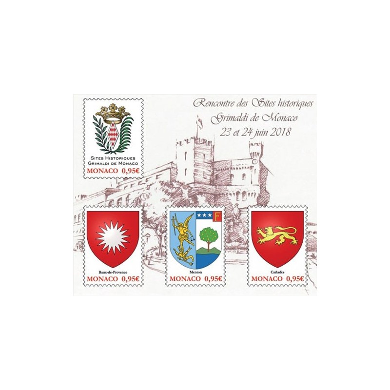 Monako 2018, Herby, zamki. Blok **