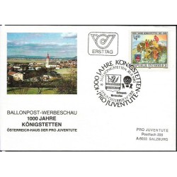 Austria 1985, Balon, poczta. Konigstetten