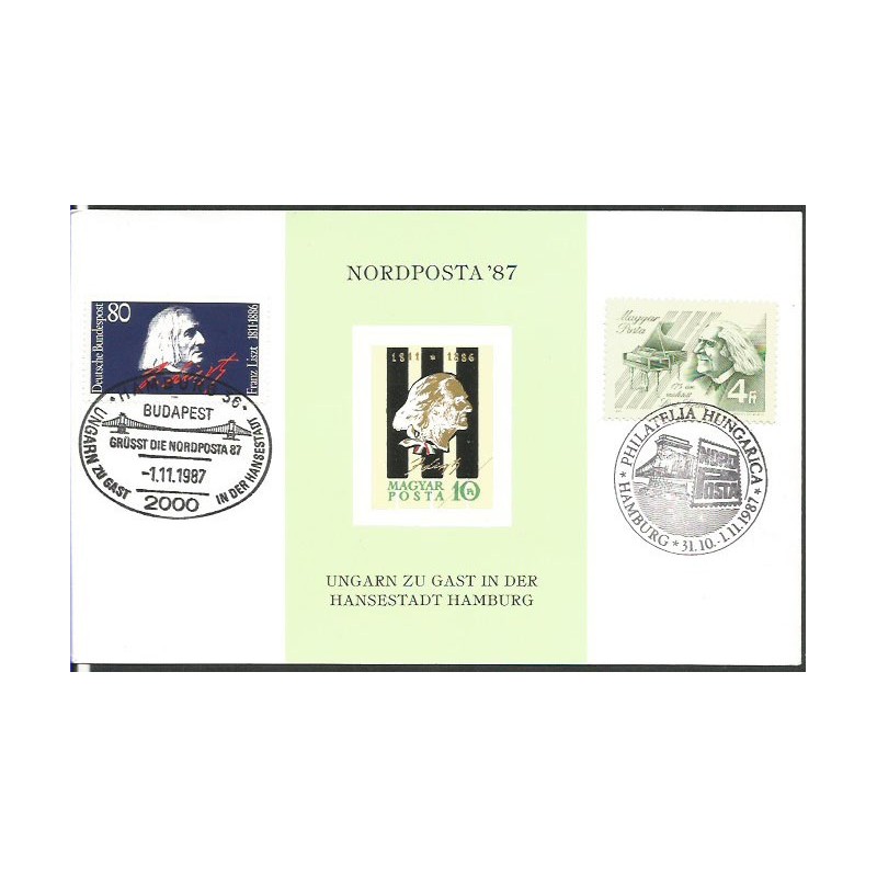 Niemcy 1987, F. Liszt, muzyka. Karnet, Węgry