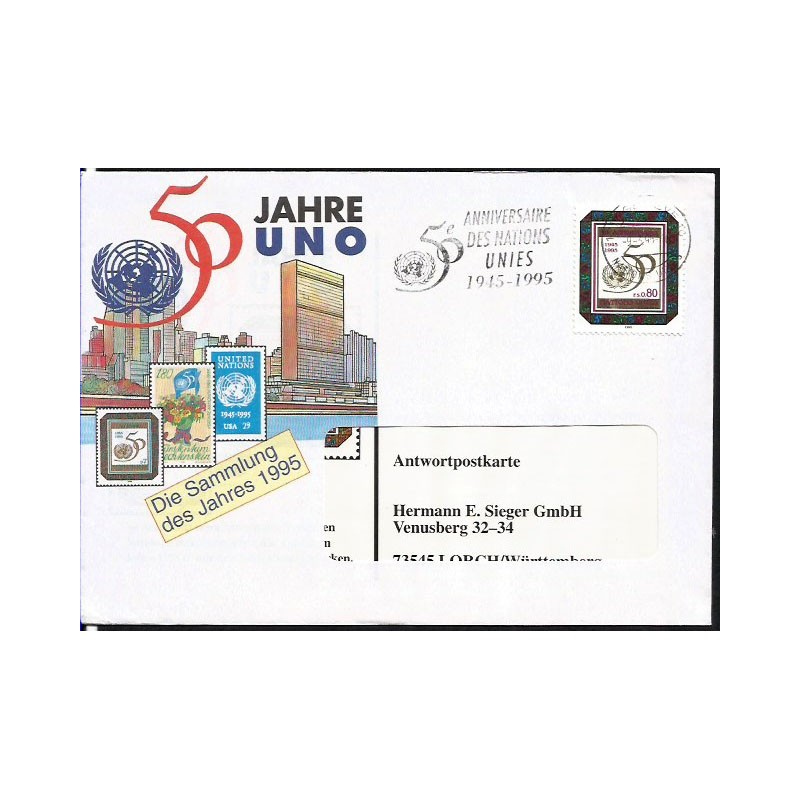 ONZ 1995, 50 lat ONZ. Datownik