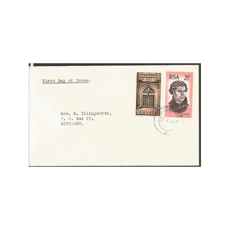 RPA 1967, Reformacja, Luter. FDC