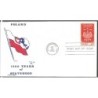 USA 1966, Polska, 1000 lat chrześcijaństwa. FDC