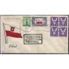 USA 1943, Okupowane kraje: Polska, flaga. FDC polecone
