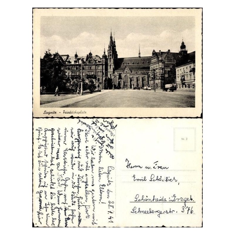 Legnica, Plac Słowiański, Friedrichsplatz. Obieg 1941