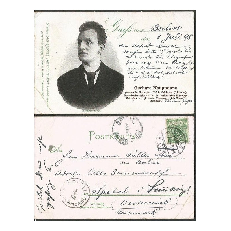 G. Hauptmann, Nobel, Jelenia Góra, Szczwano Zdrój. Obieg 1898