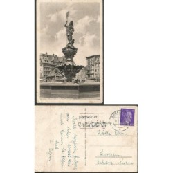 Wrocław, Neptun, fontanna. Obieg 1942