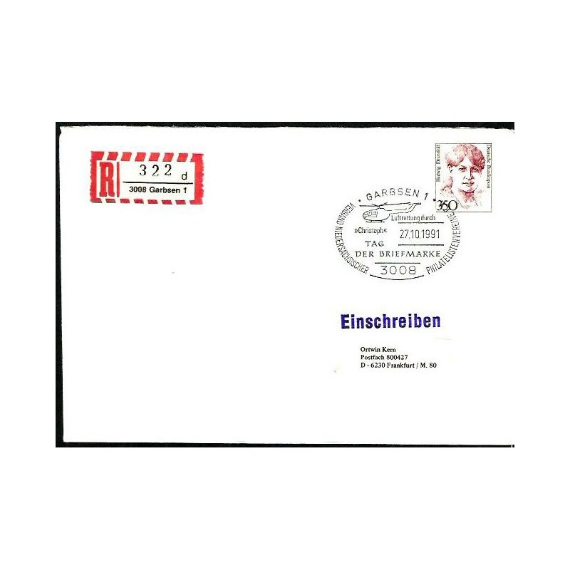 Niemcy 1991, Ratownictwo, helikopter. Garbsen, polecony