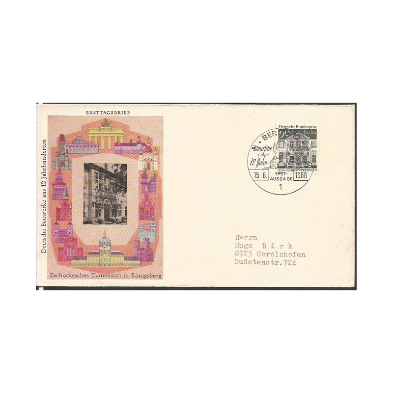 Niemcy 1966, Dawne Niemcy, Królewiec. FDC