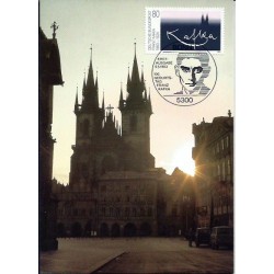 Niemcy 1983, Franz Kafka, literatura, Praga. Karta maksimum