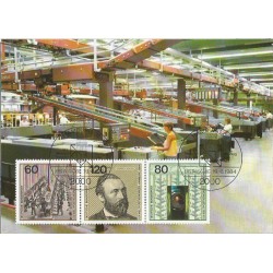 Niemcy 1984, UPU, von Stephan, poczta, kongres. Karta maksimum