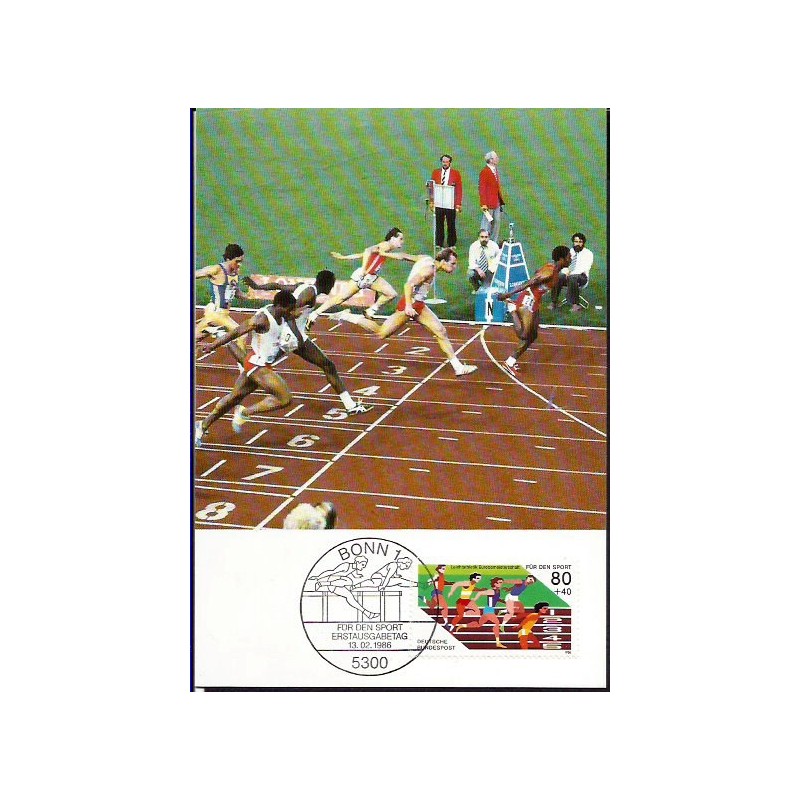 Niemcy 1986, Lekkoatletyka. Karta maksimum