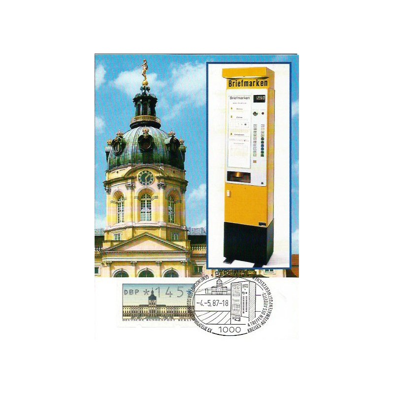 Niemcy 1987, Znaczek z automatu. Karta maksimum