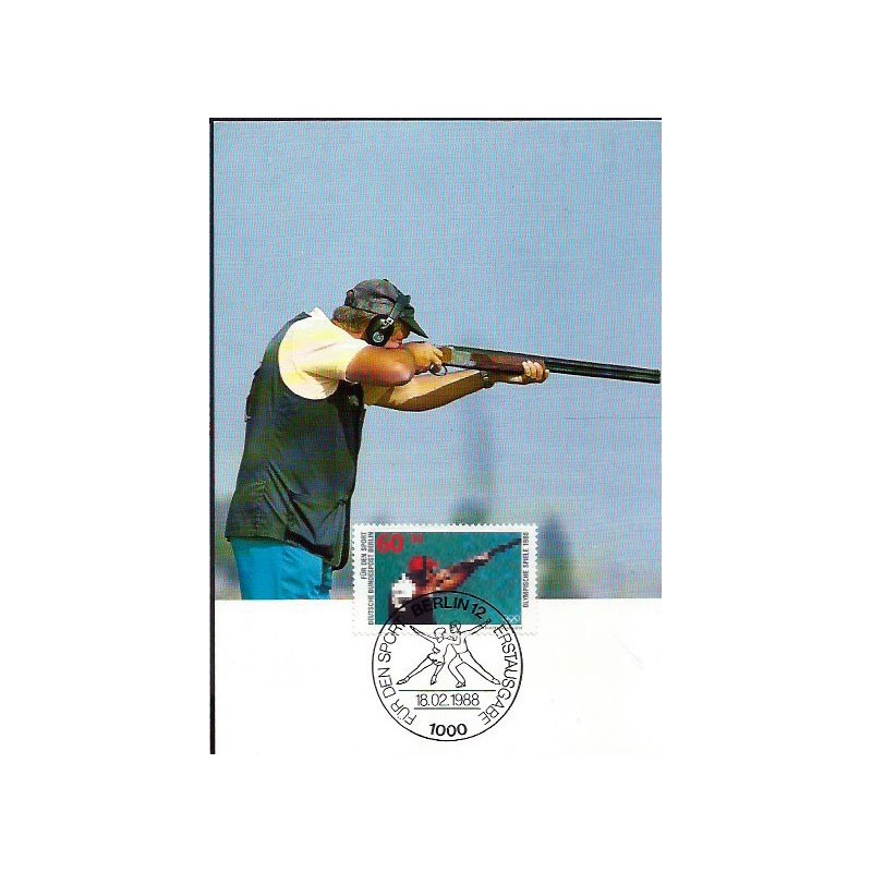 Niemcy 1988, Strzelectwo. Karta maksimum