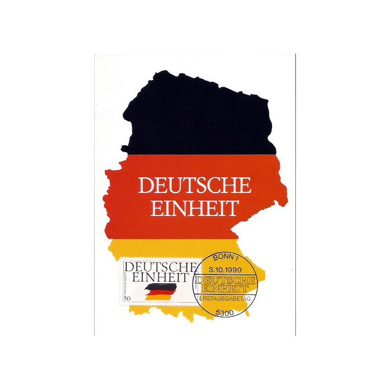 Niemcy 1990, Jedność, zjednoczenie Niemiec. Karta maksimum