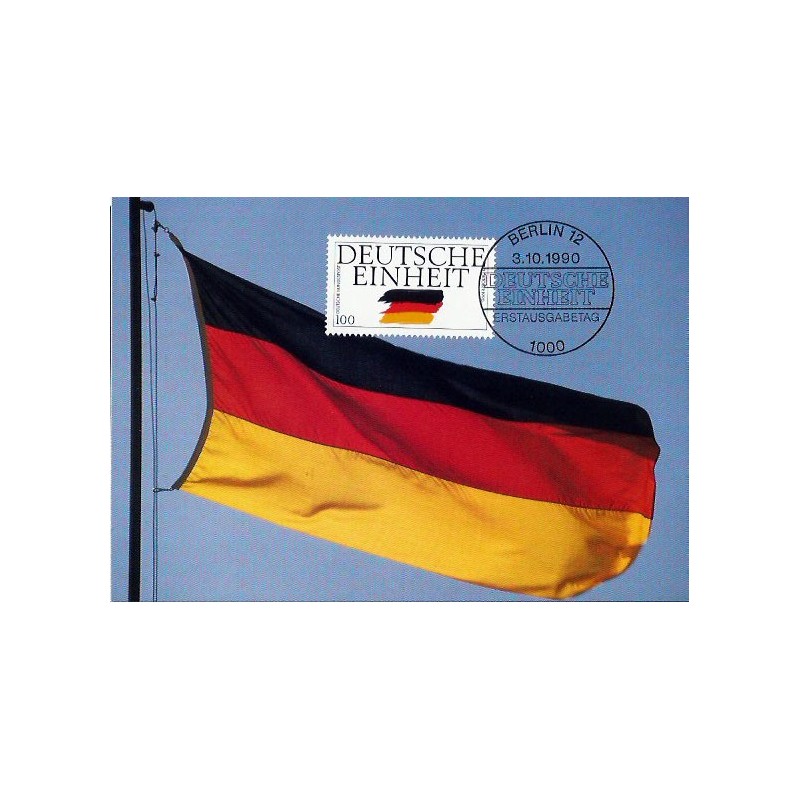 Niemcy 1990, Jedność, zjednoczenie Niemiec. Karta maksimum