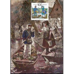 Niemcy 1991, Dzień znaczka, poczta. Karta maksimum