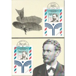 Niemcy 1991, Lilienthal, szybowce. Karta maksimum