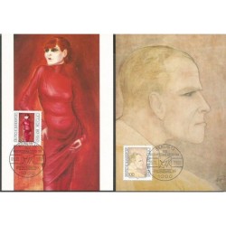 Niemcy 1991, Malarstwo, Otto Dix. Karta maksimum