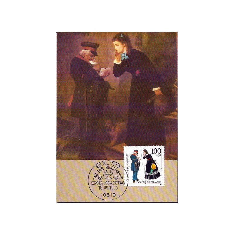Niemcy 1993, Dzień znaczka, poczta. Karta maksimum
