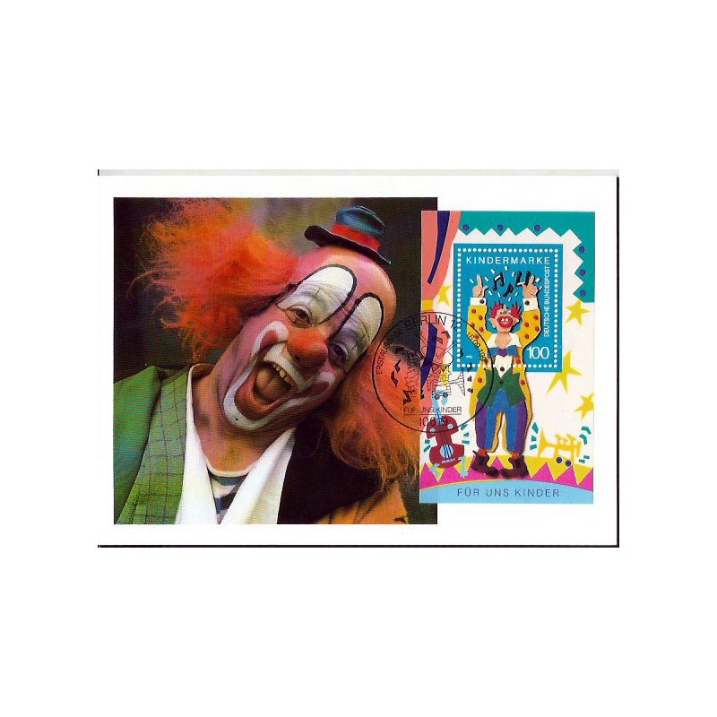 Niemcy 1993, Klaun, muzyka, dziecko. Karta maksimum
