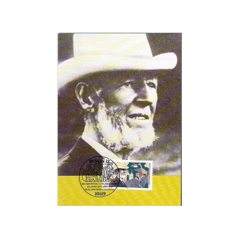 Niemcy 1994, ZOO w Berlinie. Karta maksimum