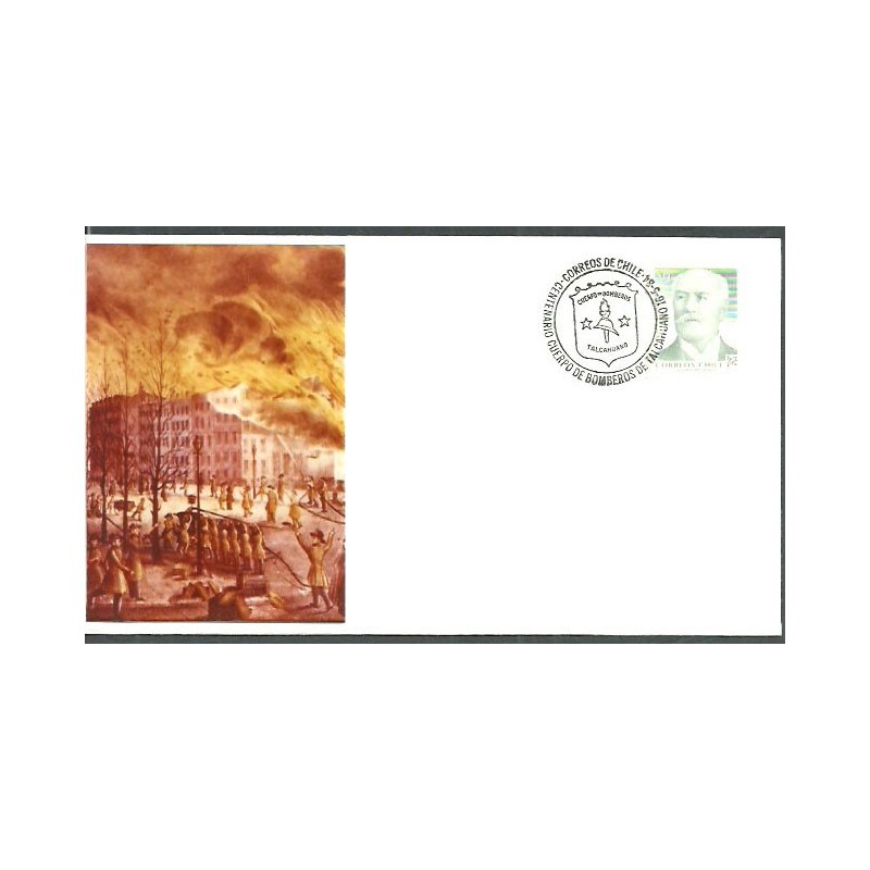 Chile 1984, Straż pożarna. Datownik