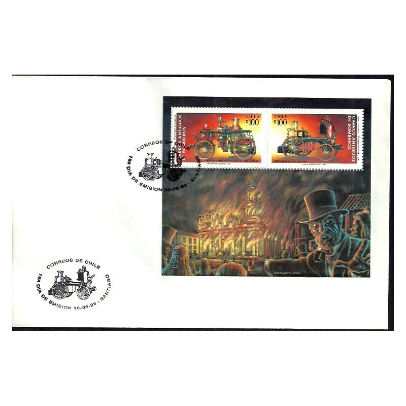 Chile 1993, Straż pożarna. FDC