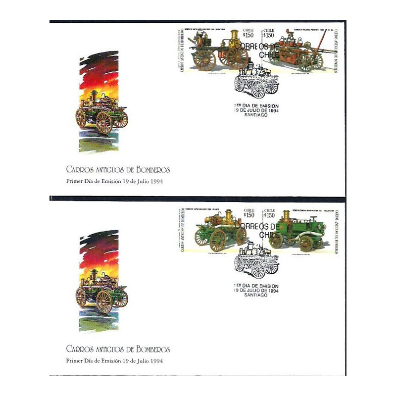 Chile 1994, Straż pożarna. FDC