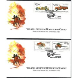 Chile 1996, Straż pożarna. FDC