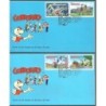 Chile 2000, Bajka, straż pożarna, piłka nożna. FDC