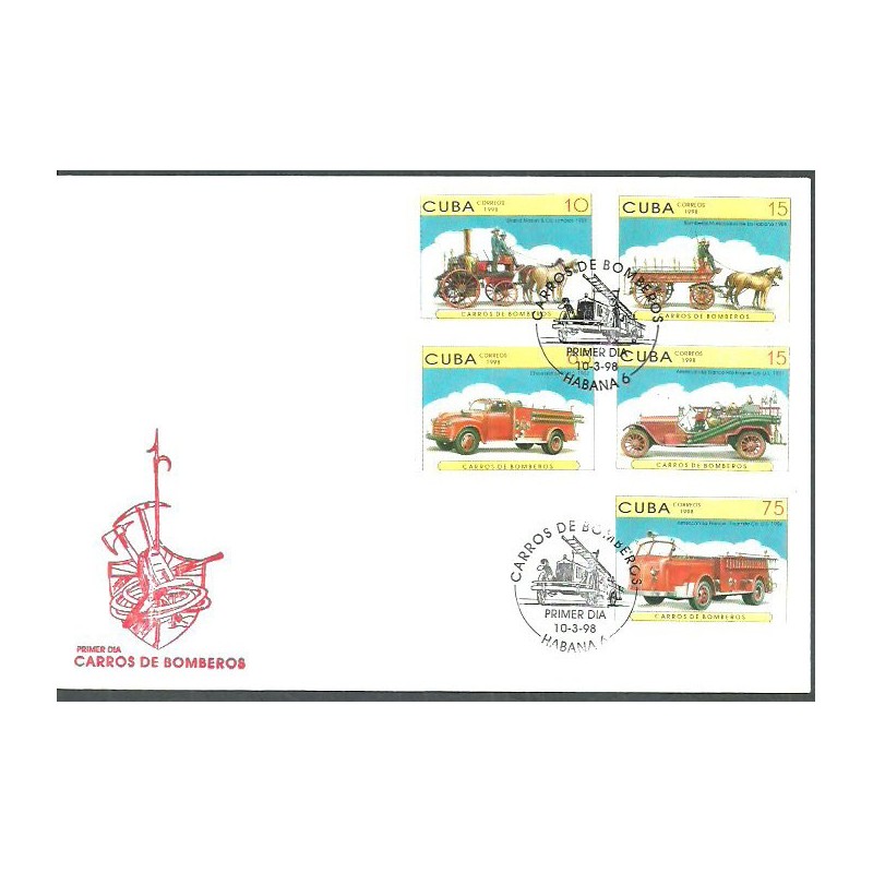 Kuba 1998, Straż pożarna. FDC