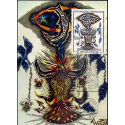 Francja 1966, Arras, tkanina. Karta maksimum