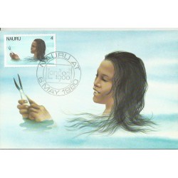 Nauru 1980, ŚWF London 1980. Karta maksimum