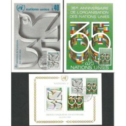 ONZ 1980, 35 lat ONZ. Karta maksimum