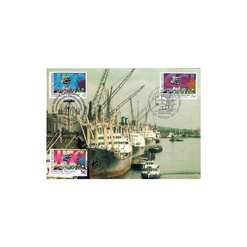 ONZ 1990, Handel, port. Karta maksimum