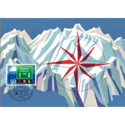 Szwajcaria 1980, Tunel Św. Gottarda. Karta maksimum