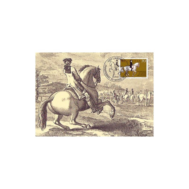 Szwajcaria 1982, Jeździectwo, koń. Karta maksimum