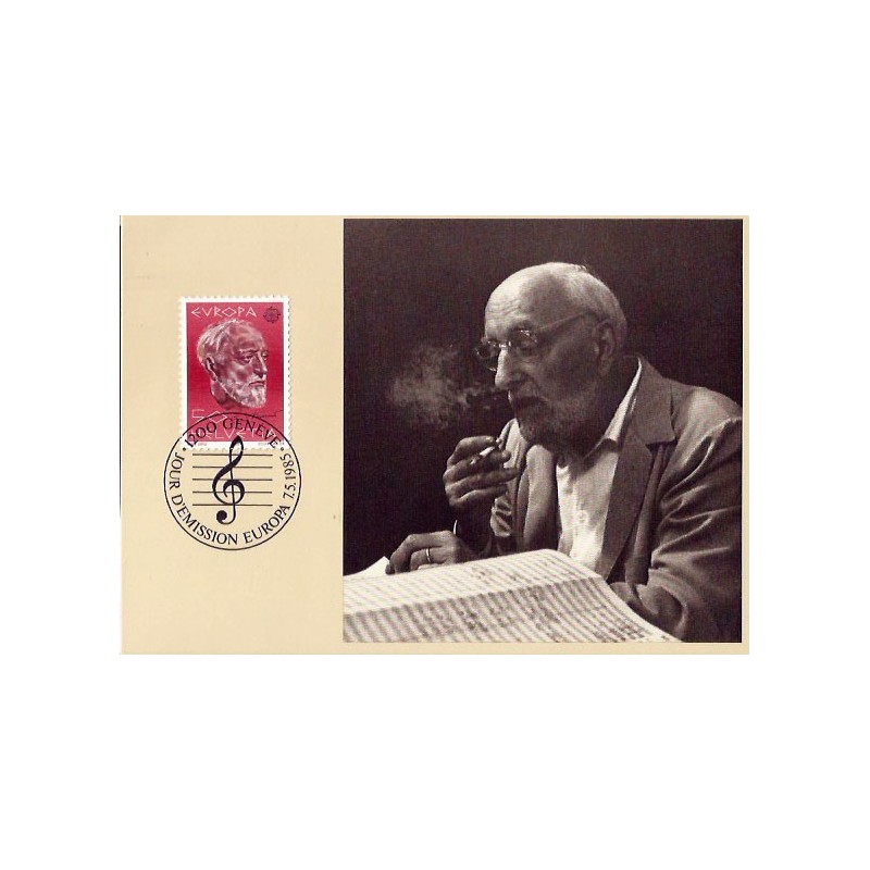 Szwajcaria 1983, Muzyka, E. Ansermet. Karta maksimum