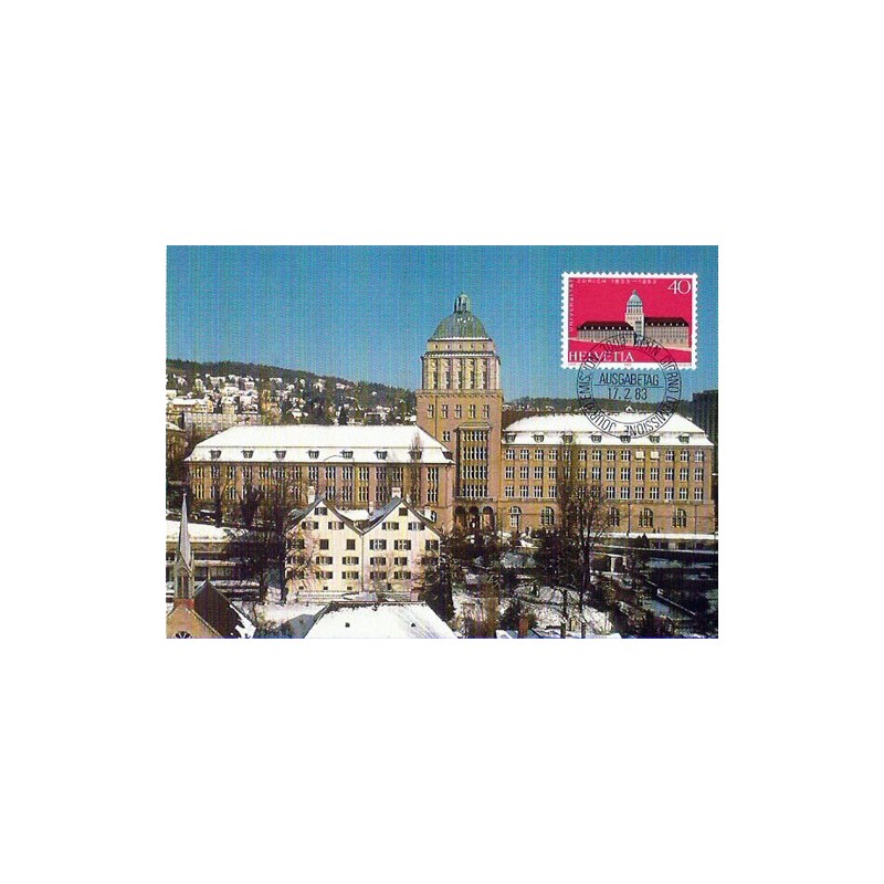 Szwajcaria 1983, Uniwersytet w Zurychu. Karta maksimum