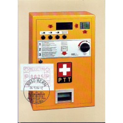 Szwajcaria 1984, Znaczek z automatu. Karta maksimum