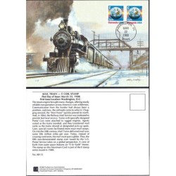 USA 1988, Kolej, lokomotywa. Karta maksimum