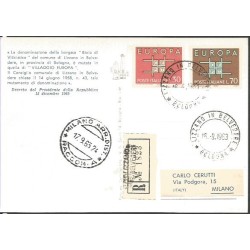 Włochy 1963, EUROPA CEPT. FDC polecone