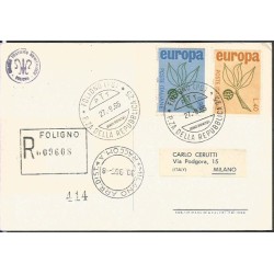 Włochy 1965, EUROPA CEPT. FDC polecone