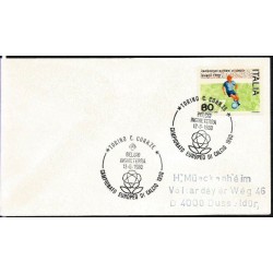 Włochy 1980, Piłka nożna, ME, mecz Belgia Anglia. Turyn