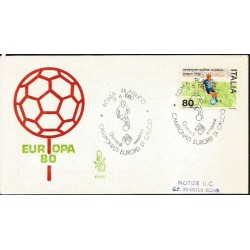 Włochy 1980, Piłka nożna, ME. FDC