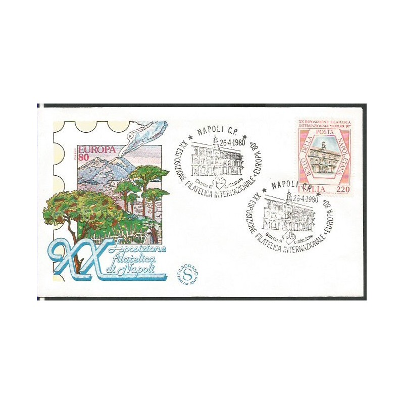 Włochy 1980, Wystawa Filatelistyczna. FDC