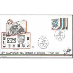 Włochy 1990, Piłka nożna, MŚ, Anglia. FDC