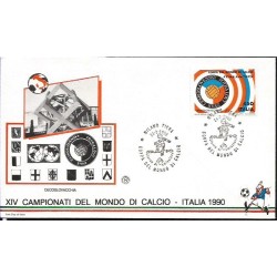 Włochy 1990, Piłka nożna, MŚ, Czechosłowacja. FDC