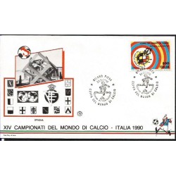 Włochy 1990, Piłka nożna, MŚ, Hiszpania. FDC