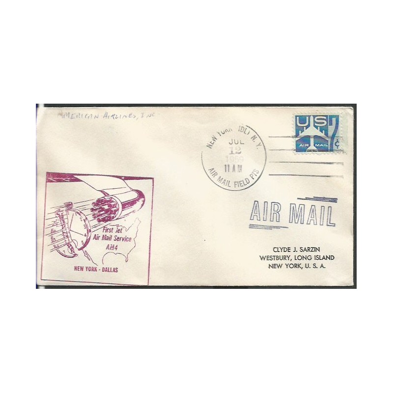 USA 1959, Lot Nowy Jork - Dallas. Nowy Jork